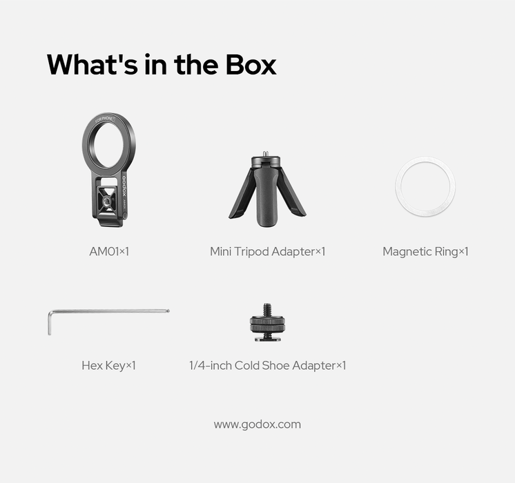 Godox Dual-Sided Magnetic Bracket/Tripod AM01