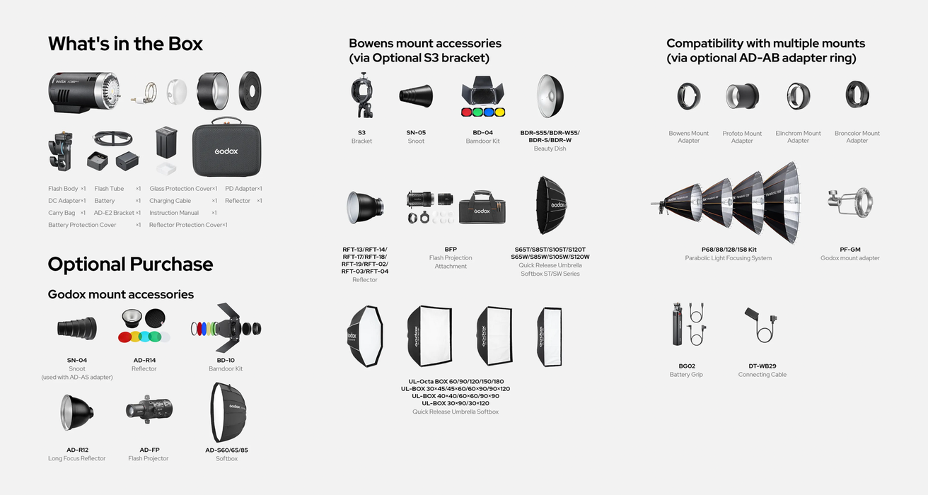 Godox AD300ProII All-in-One Outdoor Flash