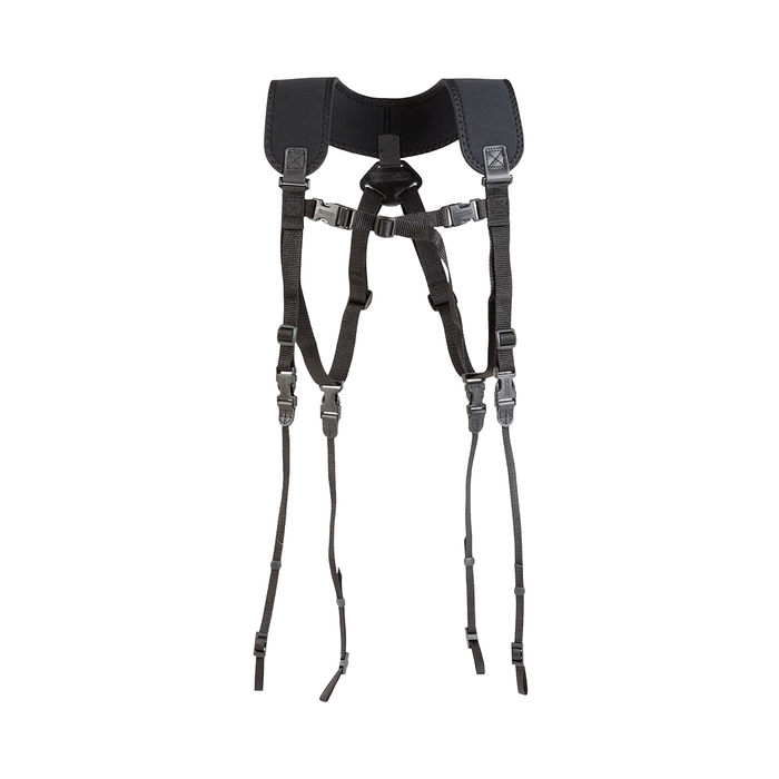 OP/TECH USA Dual Harness Strap with 3/8" Connectors, Regular 20-31" - Black