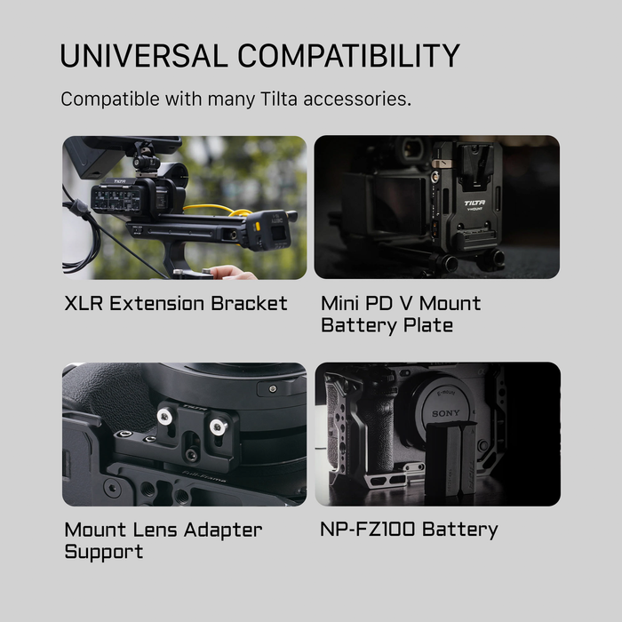 Tilta Full Camera Cage for Sony FX2 - Titanium Gray