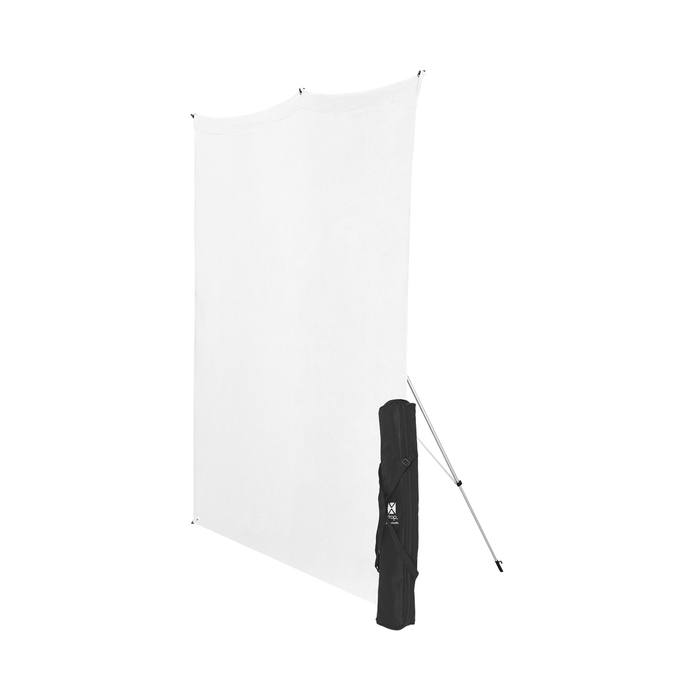 Westcott X-Drop Wrinkle-Resistant Backdrop Kit, 5' x 7' - High-Key White