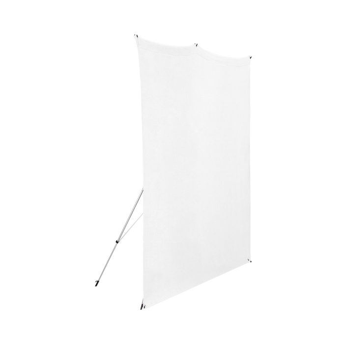 Westcott X-Drop Wrinkle-Resistant Backdrop Kit, 5' x 7' - High-Key White