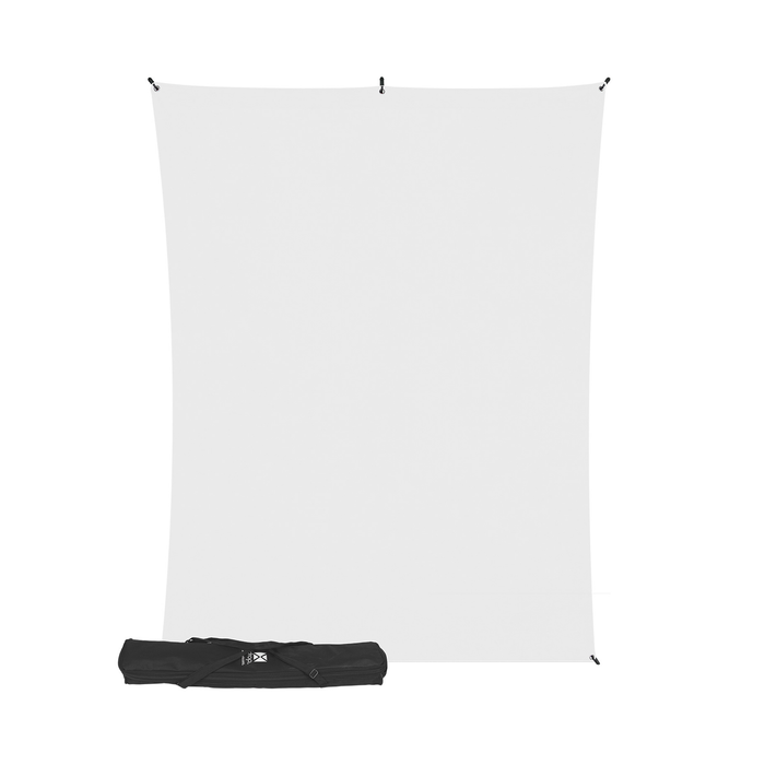 Westcott X-Drop Wrinkle-Resistant Backdrop Kit, 5' x 7' - High-Key White