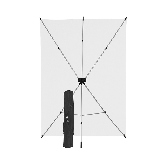 Westcott X-Drop Wrinkle-Resistant Backdrop Kit, 5' x 7' - High-Key White