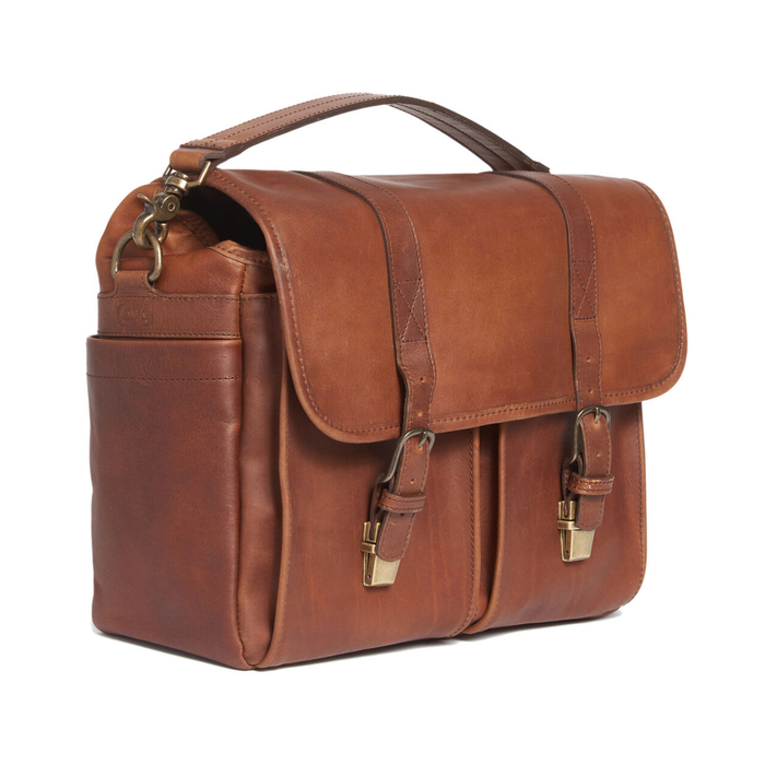 ONA Brixton Messenger Bag, Leather - Antique Cognac