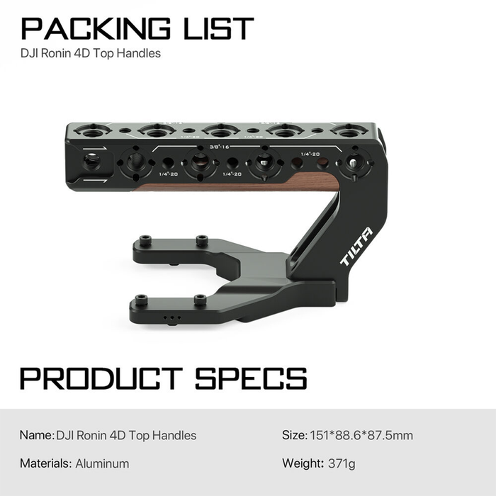 Tilta Top Handle for DJI Ronin 4D