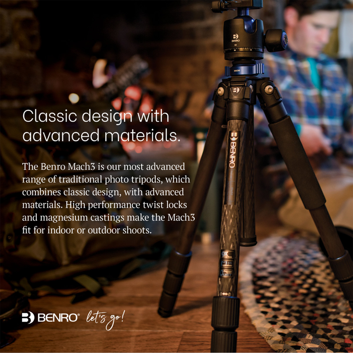 Benro TMA48CXL Mach3 9X Carbon Fiber Series 4 Extra Long Tripod