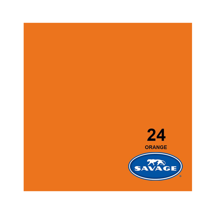 Savage #40 Orange Seamless Background Paper 107" x 36' - In Store Pick Up Only
