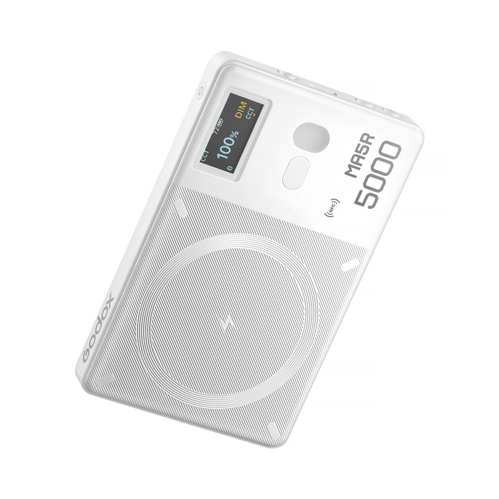 Godox MA5R RGB LED Light & Power Bank - White