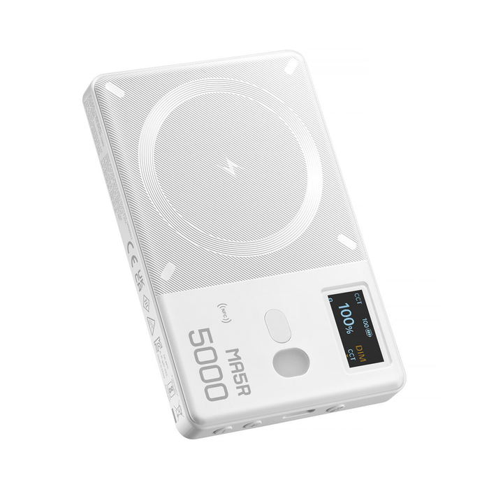 Godox MA5R RGB LED Light & Power Bank - White