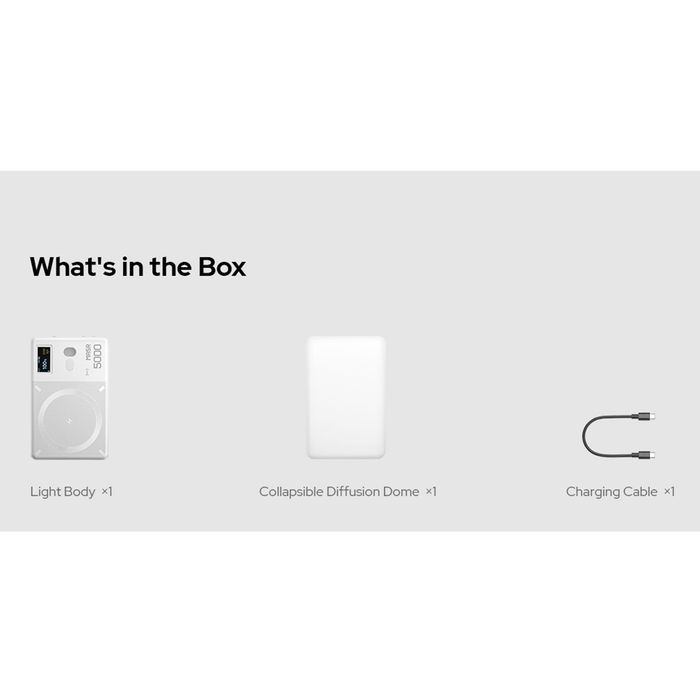 Godox MA5R RGB LED Light & Power Bank - White