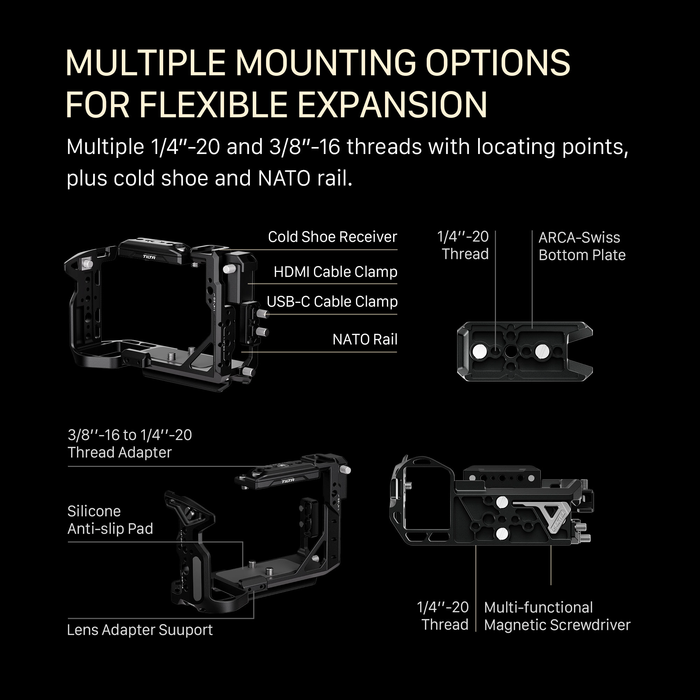 Tilta Full Camera Cage for Sony FX2 - Black