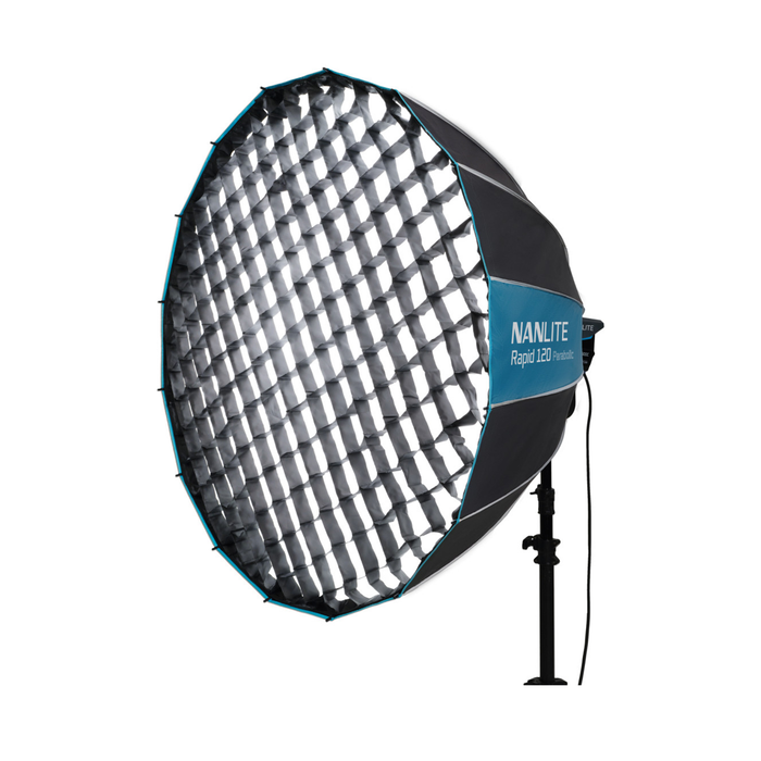 Nanlite Rapid 120 Parabolic Softbox with Grid & Bowens Mount (47")