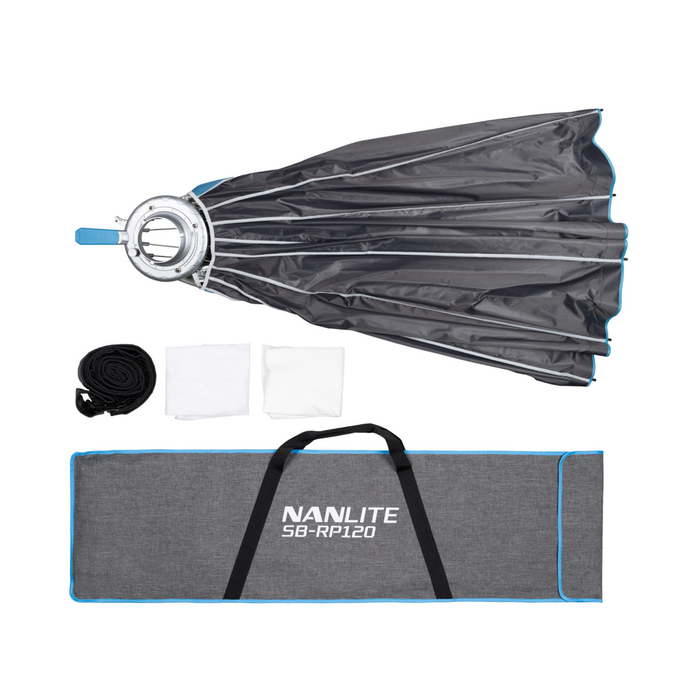 Nanlite Rapid 120 Parabolic Softbox with Grid & Bowens Mount (47")