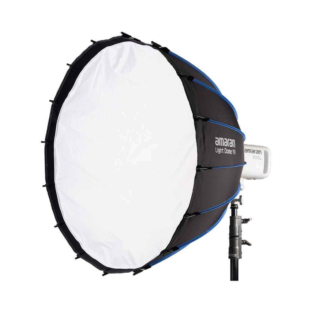 撮影用amaran ライト・ドーム・Manfrottoスタンドのキット２セット Amaran Light Dome 90 — Glazer's Camera