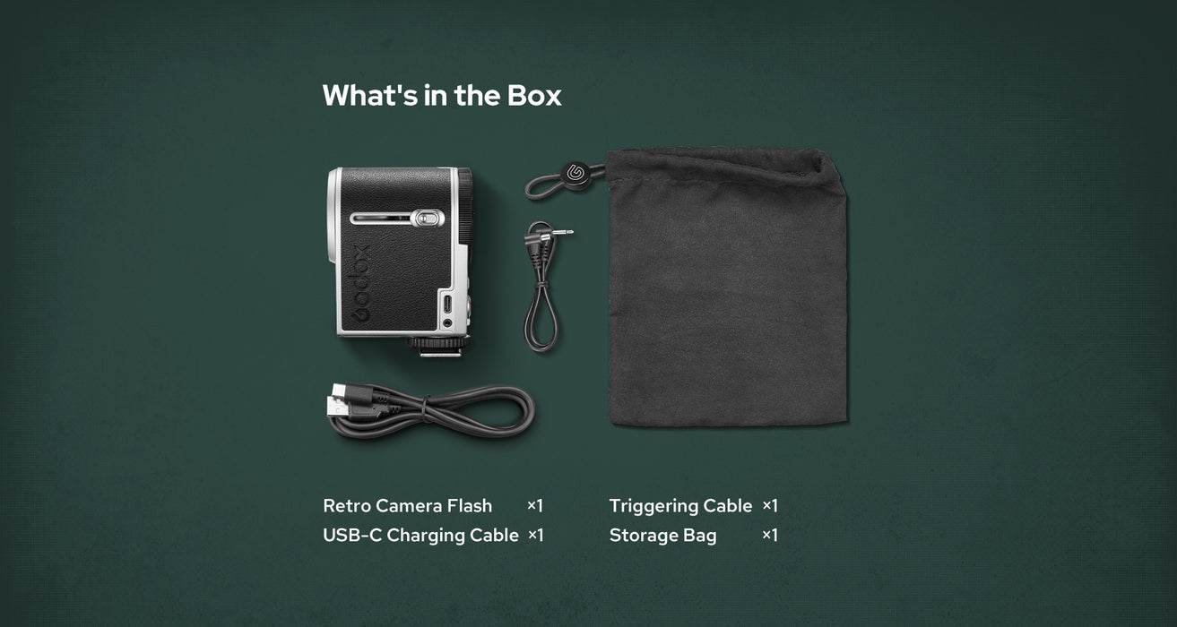 Godox Lux Cadet Retro Camera Flash - Silver