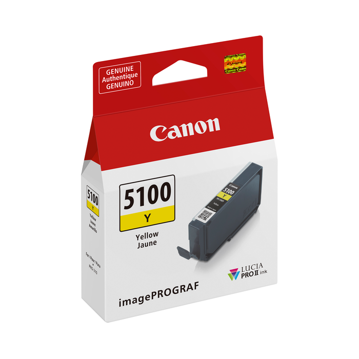 Canon PFI-5100 Yellow Lucia PRO II Ink Cartridge - 14.4mL