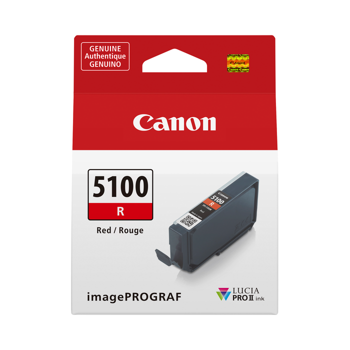 Canon PFI-5100 Red Lucia PRO II Ink Cartridge - 14.4mL