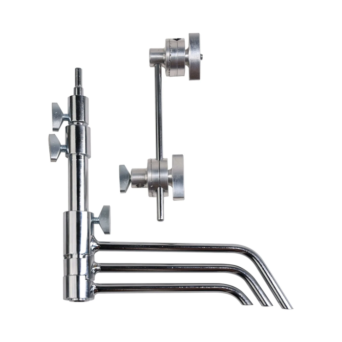 Matthews 5" Pocket C-Stand with 1/4"-20 Adapter - Black