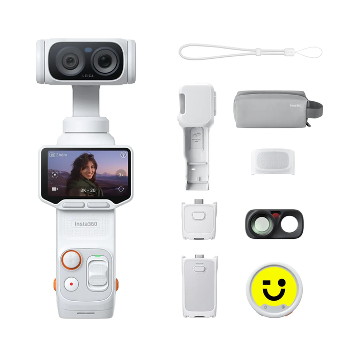 Insta360 Luna Ultra 8K Gimbal Camera Creator Bundle - Stellar White