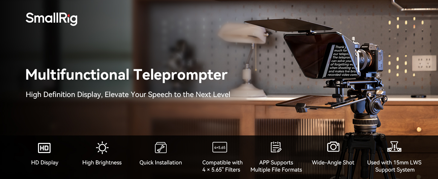 SmallRig Multifunctional Teleprompter 3646