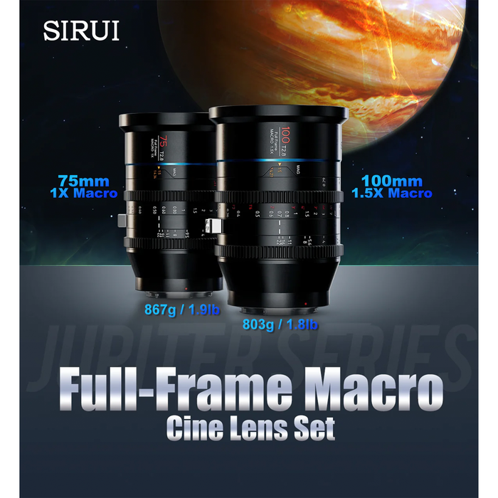 Sirui Jupiter Full Frame Macro Cine 5-Lens Kit - Canon EF Mount