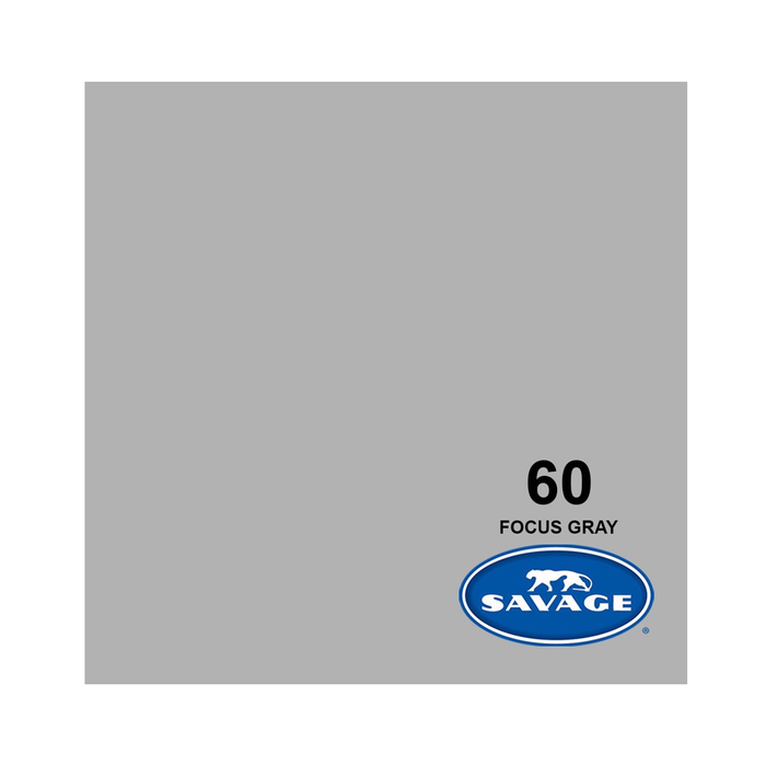 Savage #60 Focus Gray Seamless Background Paper 107" x 36' - In Store Pick Up Only