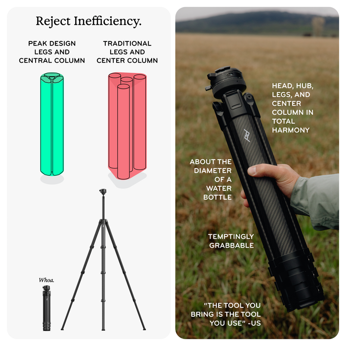 Peak Design Pro Lite Carbon Fiber Tripod with Ball Head