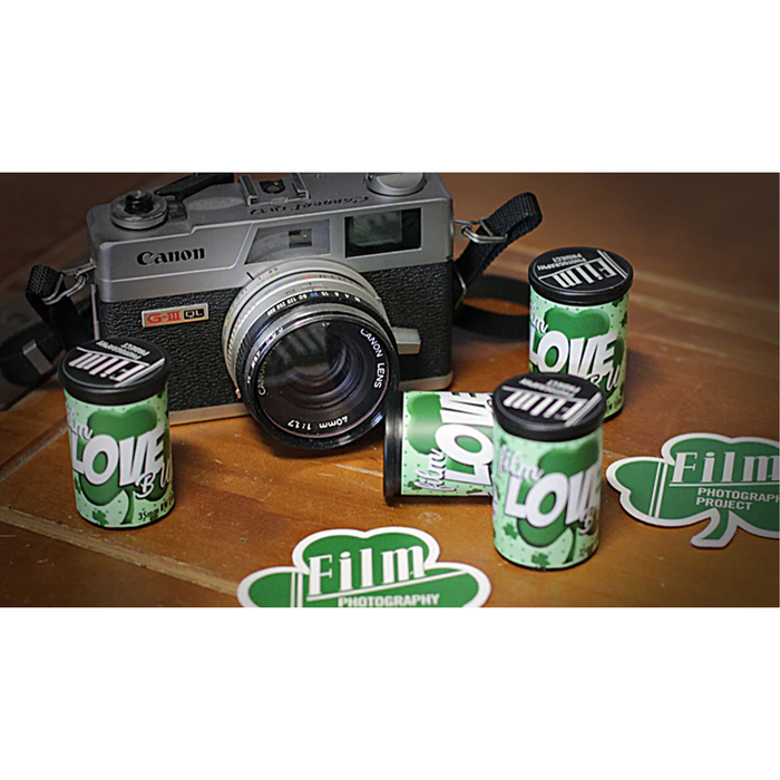 Film Photography Project LOVE 200 Black & White - 35mm Film, 24 Exposures, Single Roll (Shamrocks Edition)