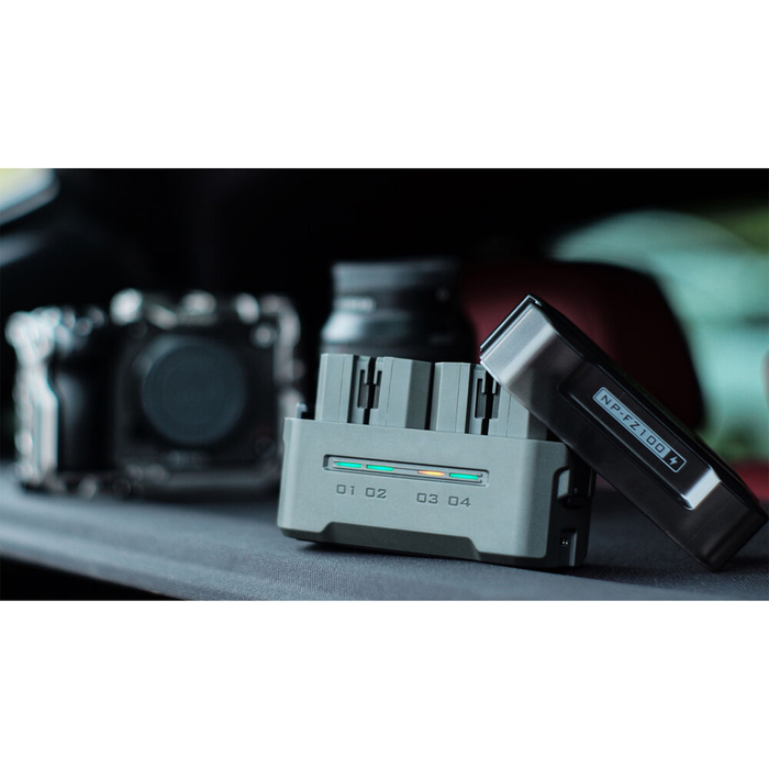 Tilta Portable 4-Bay Charging Station for NP-FZ100 Batteries – Green