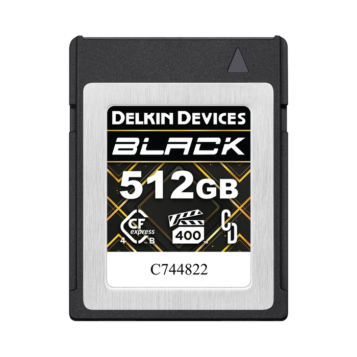 Delkin Devices 512GB BLACK CFexpress Type B 4.0 VPG400 Memory Card