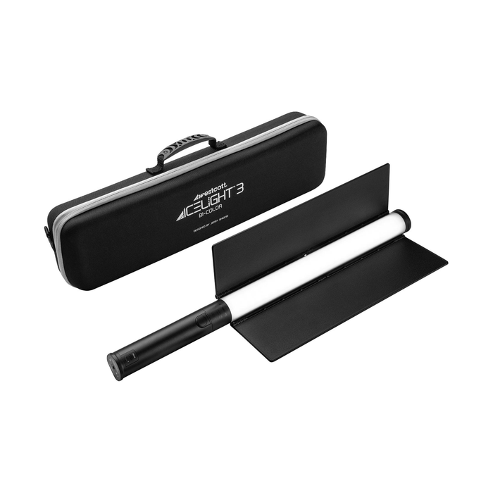 Westcott Ice Light 3 Bi-Color LED Tube Light with Battery Grip & Barndoors Kit