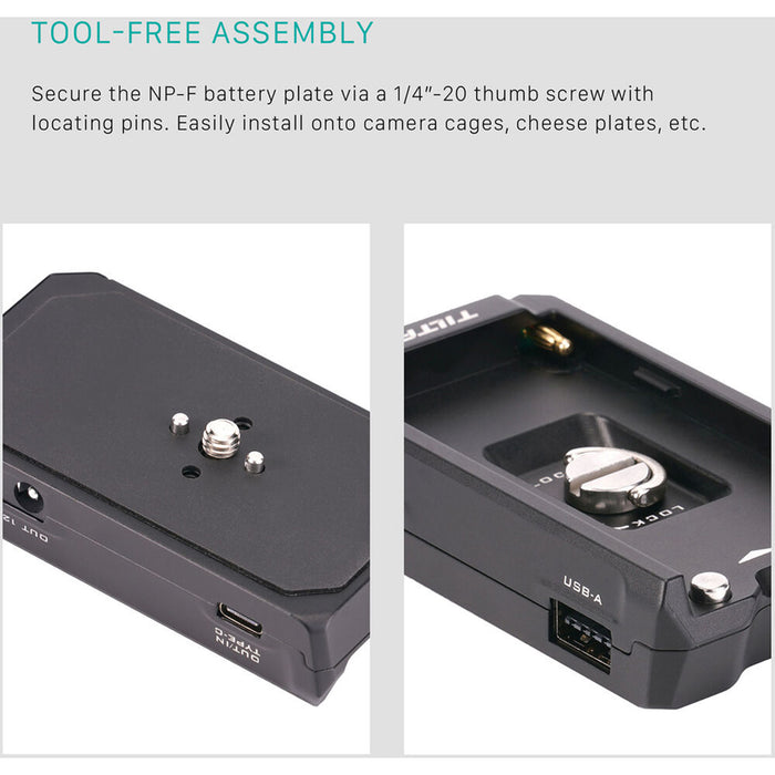 Tilta L-Series Battery Plate – Black