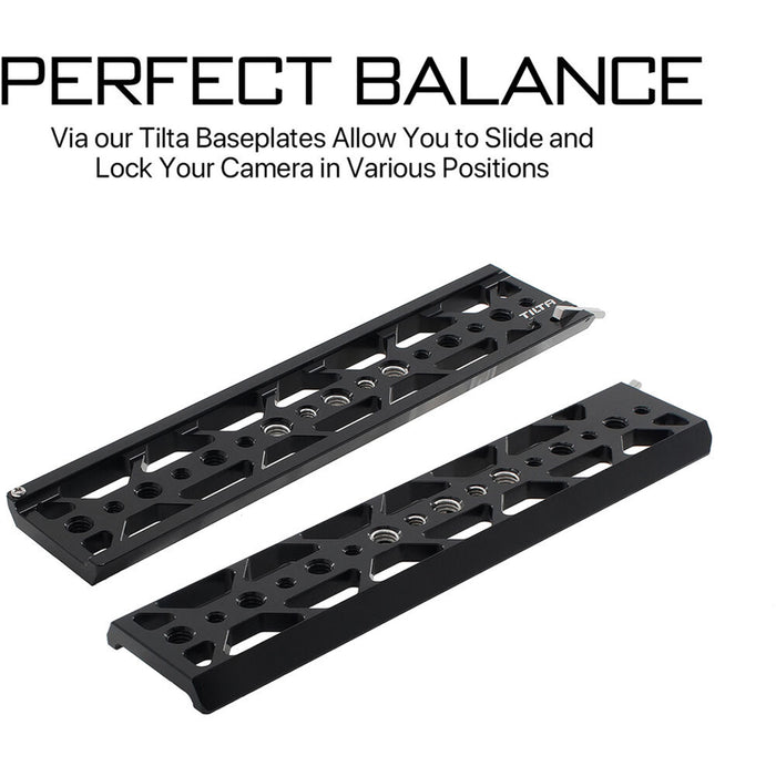 Tilta 10" Standard Lightweight Dovetail Plate - Black