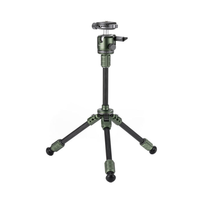 Tilta BT03E Carbon Fiber Tabletop Tripod with Ball Head & Extendable Center Column with 1-Stage Tripod Legs - Forest Green