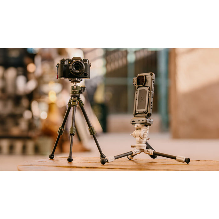 Tilta BT03E Carbon Fiber Tabletop Tripod with Ball Head & Extendable Center Column with 1-Stage Tripod Legs - Forest Green