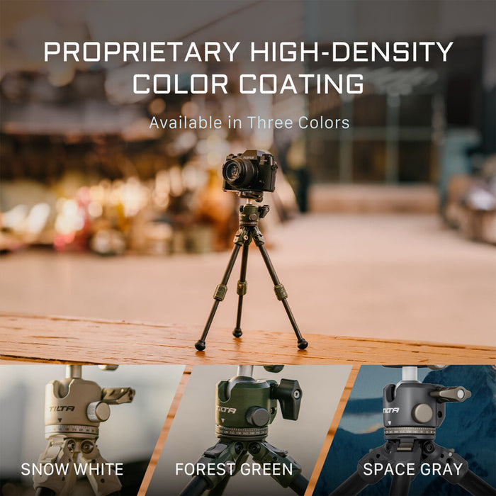 Tilta BT03E Carbon Fiber Tabletop Tripod with Ball Head & Extendable Center Column with 1-Stage Tripod Legs - Forest Green