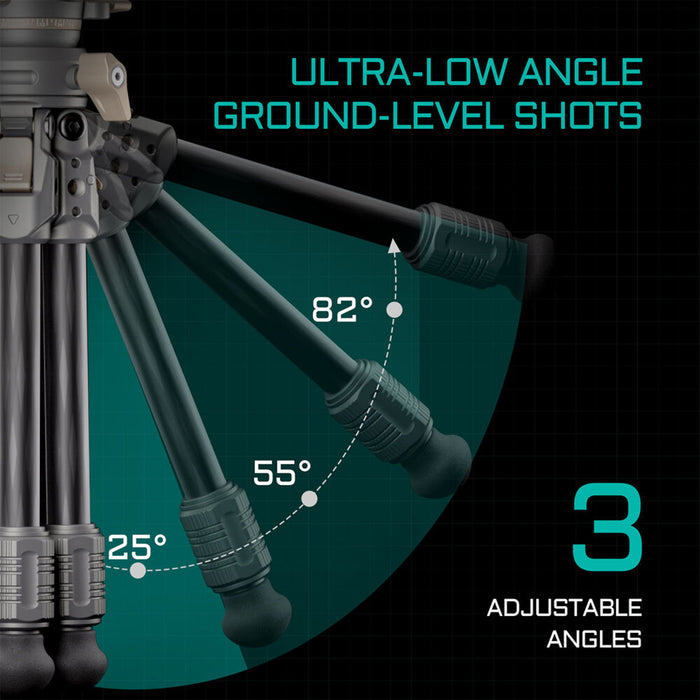 Tilta BT03E Carbon Fiber Tabletop Tripod with Ball Head & Extendable Center Column with 1-Stage Tripod Legs - Forest Green
