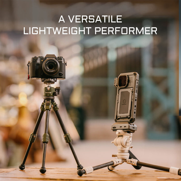 Tilta BT03E Carbon Fiber Tabletop Tripod with Ball Head & Extendable Center Column with 1-Stage Tripod Legs - Forest Green