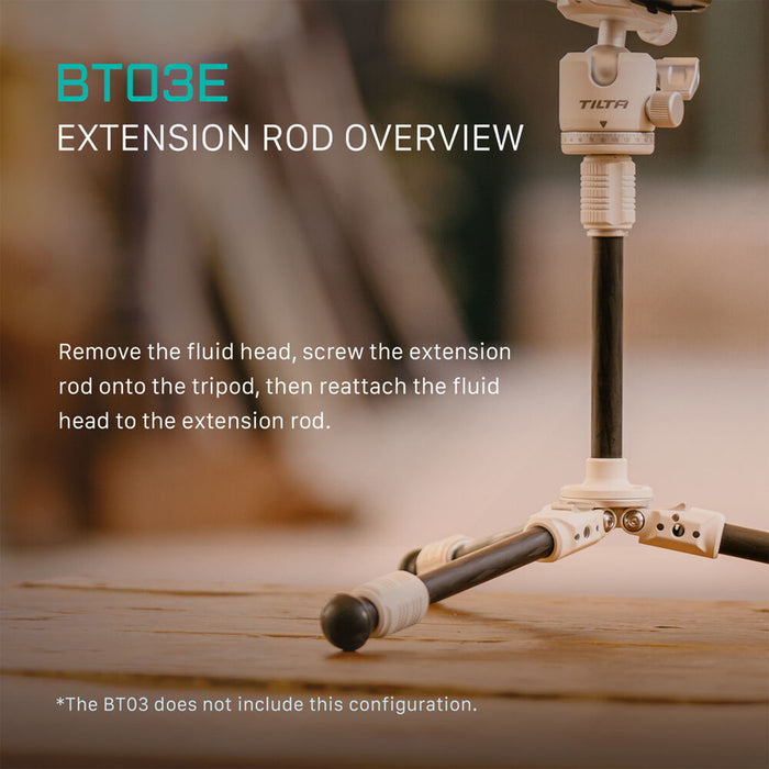 Tilta BT03E Carbon Fiber Tabletop Tripod with Ball Head & Extendable Center Column with 1-Stage Tripod Legs - Forest Green