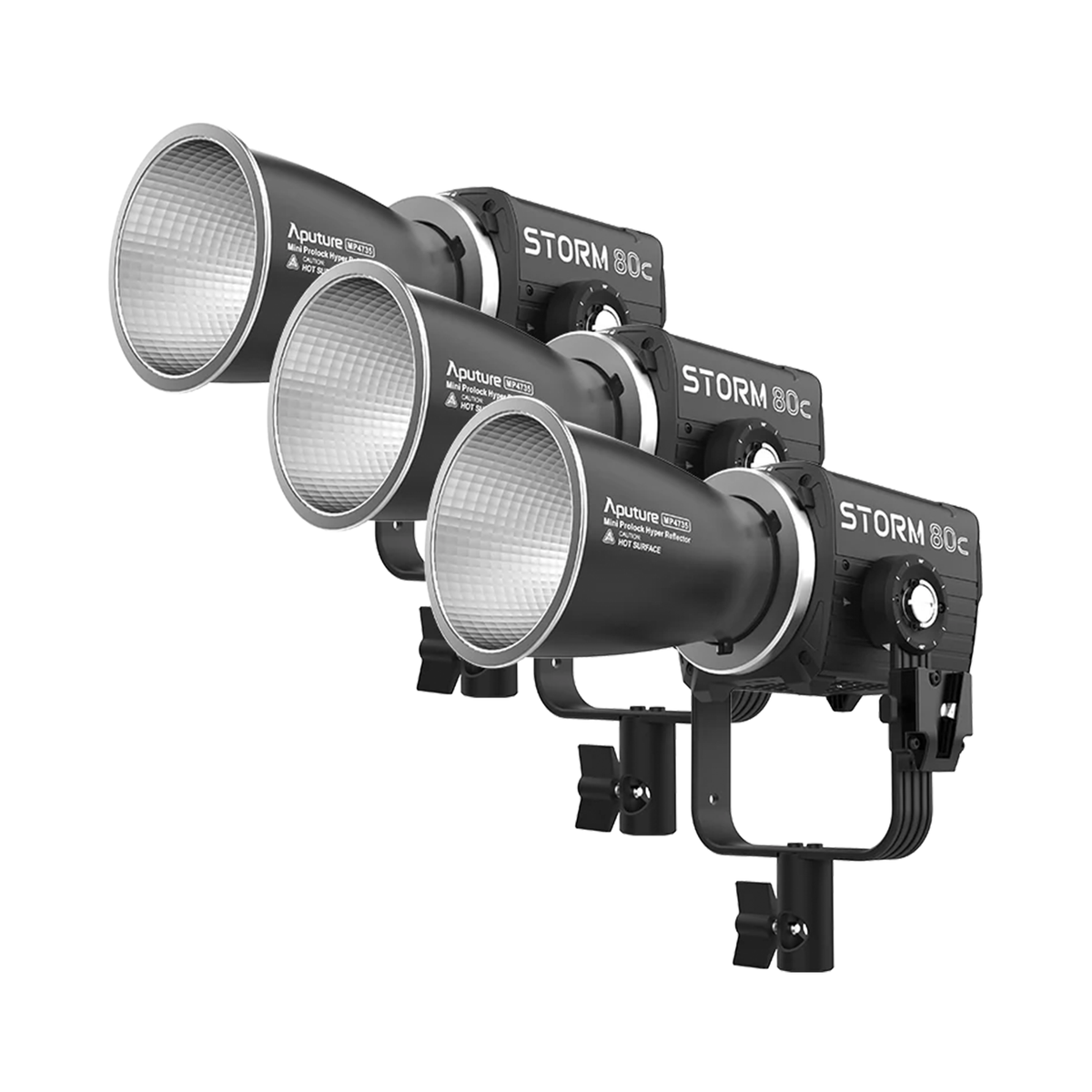 Aputure Storm 80c LED Monolight 3-Light Kit — Glazer's Camera Aputure Storm 80c LED Monolight 3-Light Kit — Glazer's Camera