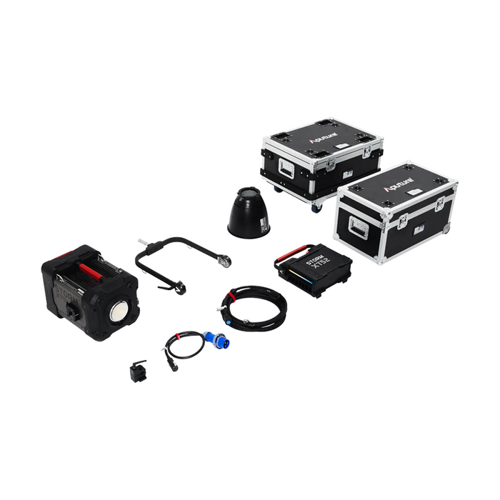 Aputure STORM XT52 Point-Source LED Monolight Dual Flight Case - Bare Leads