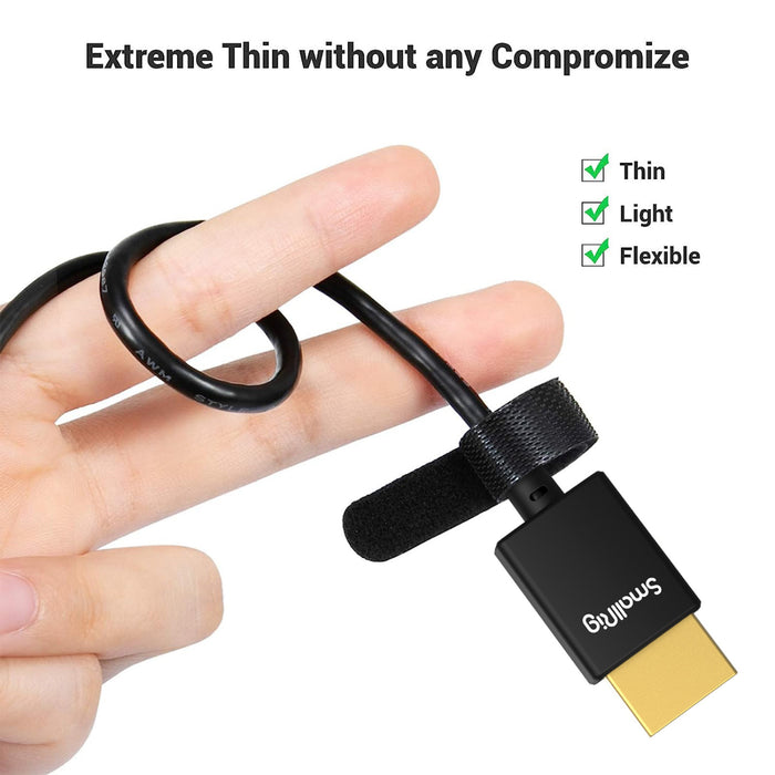 SmallRig Ultra-Slim 4K HDMI Data Cable, 13.8" (35cm) 2956B