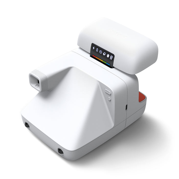 Polaroid Flip Instant Camera & Color Film Bundle (8 Photos) - White