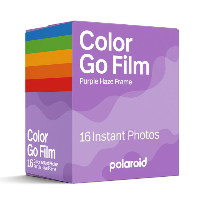 Polaroid Go Color Film Double Pack, Purple Haze Frame - 16 Exposures