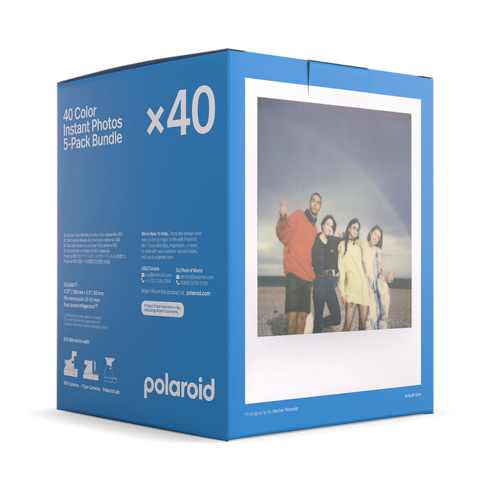 Polaroid Color 600 Instant Film - 5 Pack, 40 Exposures