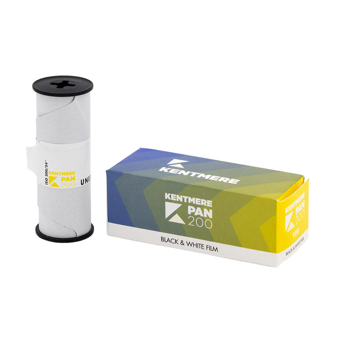 Kentmere Pan 200 Black & White Negative - 120 Film, Single Roll