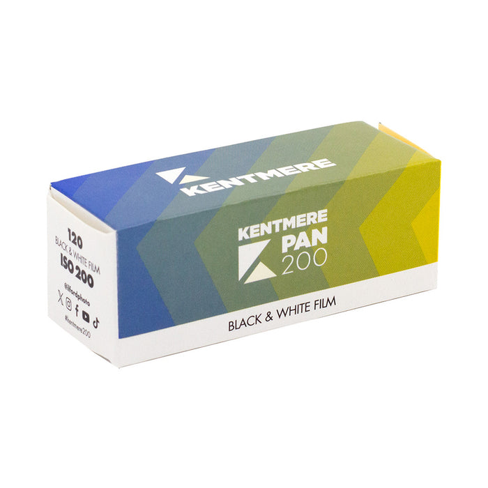 Kentmere Pan 200 Black & White Negative - 120 Film, Single Roll