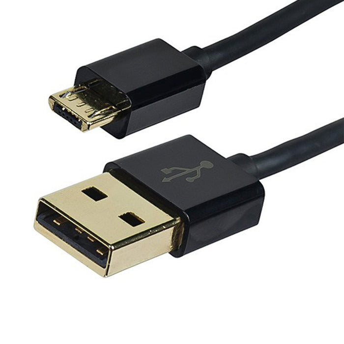 ProMaster USB-A Male to USB Micro Male Cable, 6' - Black