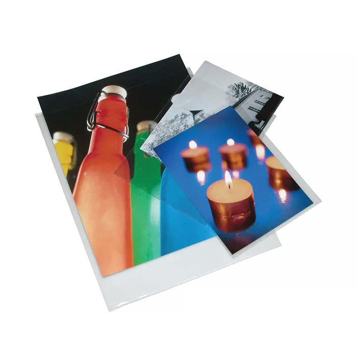 Print File 4×6-6PR Polypropylene Presentation Pocket with 1/16″ Top Lip, 4 × 6" - 25 Pack